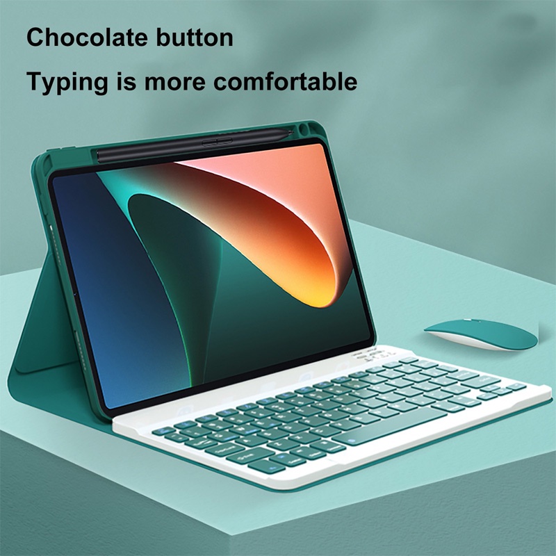 Bao Da Máy Tính Bảng Có Bàn Phím bluetooth Không Dây Cho xiaomi mipad 5 mipad 6 mi pad 5 11 inch mipad 5 pro 6 pro