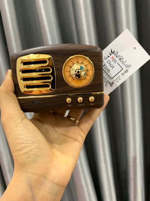 Loa Bluetooth mini vintage phong cách Retro (ảnh thật)