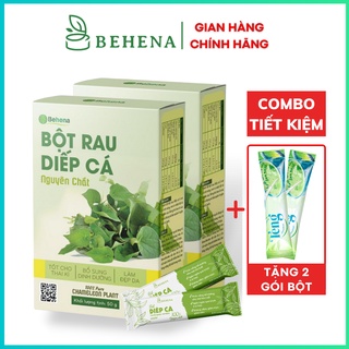 2 Hộp Diếp Cá nguyên chất Behena sấy lạnh công nghệ Nhật Bản chất lượng cao hộp 50g