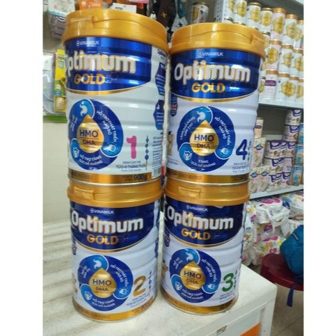Sữa Bột Optimum Gold HMO 1, 2, 3, 4 900g