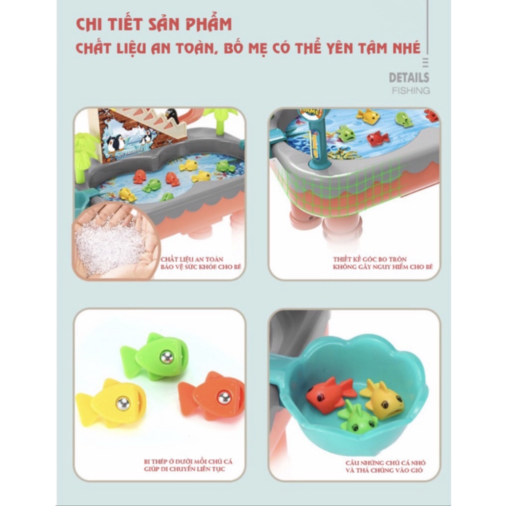 Đồ chơi câu cá cho bé có nhạc có nước
