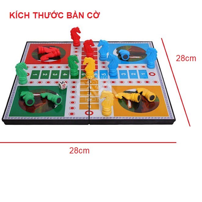 Bộ đồ chơi cờ cá ngựa nam châm 20cm đồ chơi trẻ em
