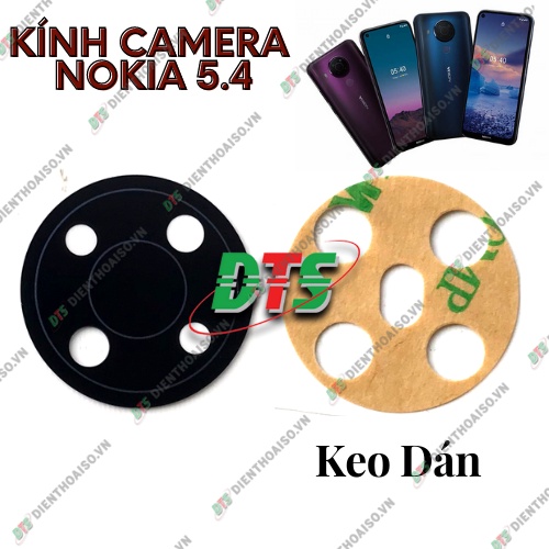 Mặt kính camera nokia 5.4 có sẵn keo dán