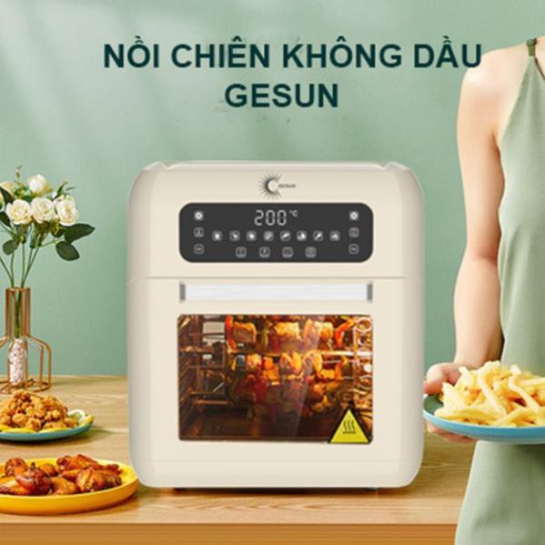 [TẶNG KÈM BỘ DAO]Nồi chiên không dầu GESUN F150 - dung tích siêu lớn lên tới 12 lít thương hiệu đức bảo hành 12 tháng