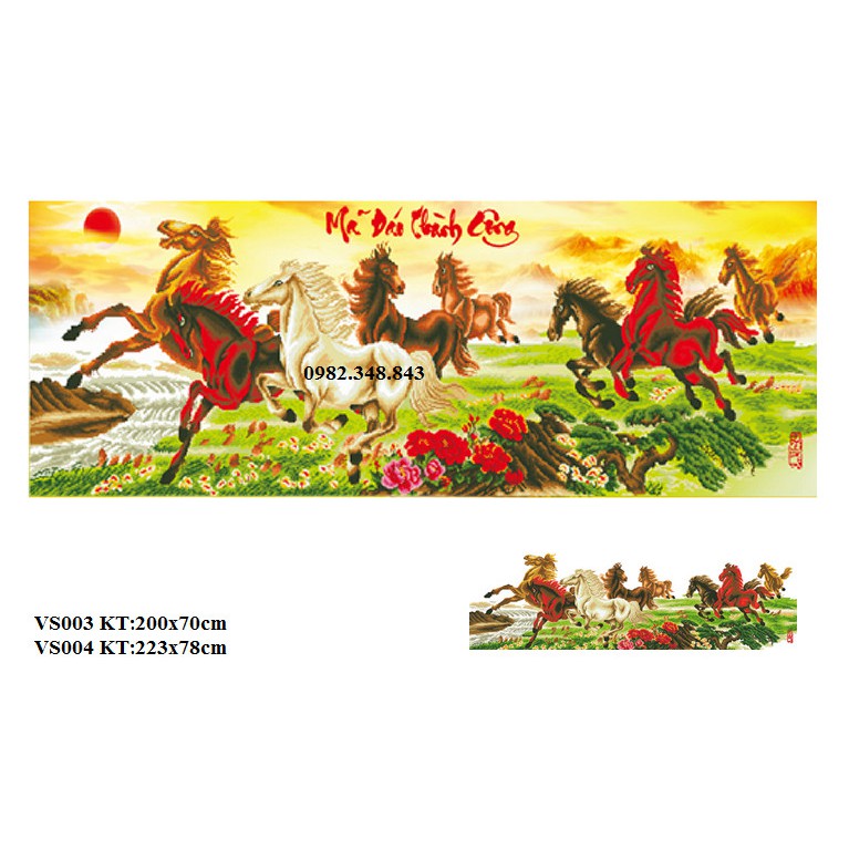 Tranh gắn đá mã đáo thành công KT:200x70cm, 223x78cm. Tranh đính đá chưa đính.