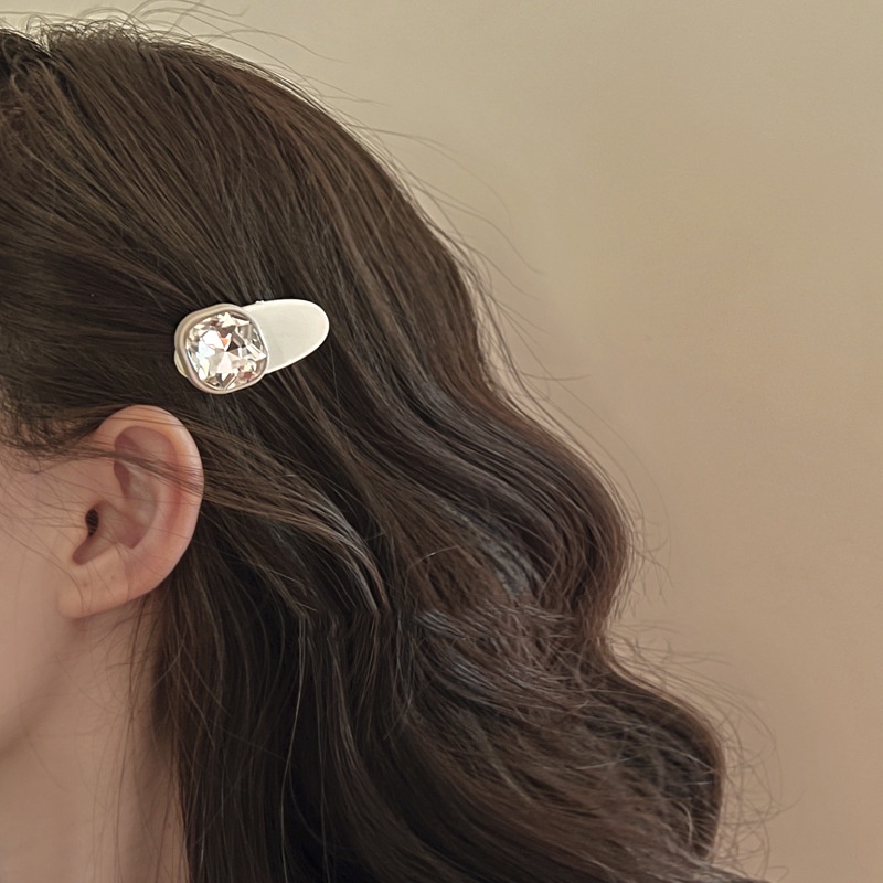 Sang trọng nhỏ vuông pha lê nữ Kẹp tóc thời trang công chúa Phụ kiện tóc Kẹp tóc