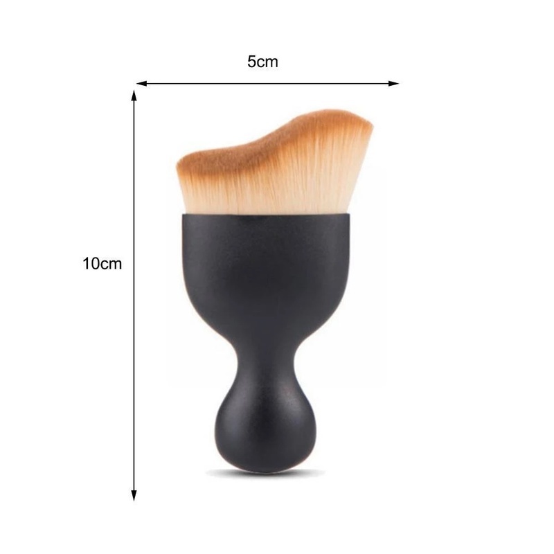 Chổi quét mini đầu cong sợi lông mềm dùng vệ sinh nội thất ô tô/ bảng điều khiển/ cửa thoát khí/ làm sạch nhà ở