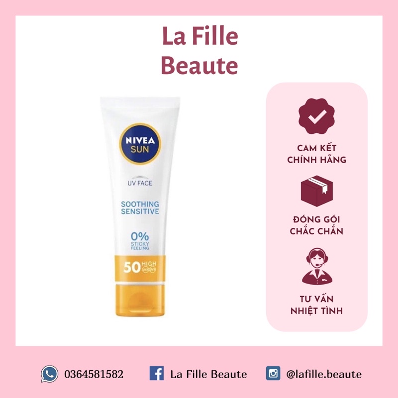 Kem chống nắng Nivea UV Face Soothing Sensitive
