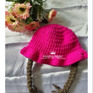 Nón len tiểu thư cho bé gái