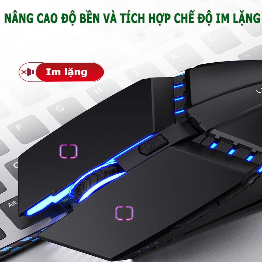 Chuột máy tính gaming có dây G3PRO, DPI 3200 tùy chỉnh đáp ứng đầy đủ nhu cầu về công việc và giả trí