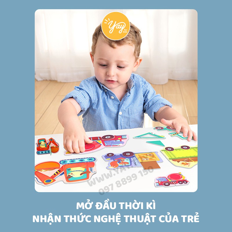 [6 CHỦ ĐỀ - CHÍNH HÃNG] Bộ Xếp Hình MY FIRST PUZZLE TOI Cho Bé 2+