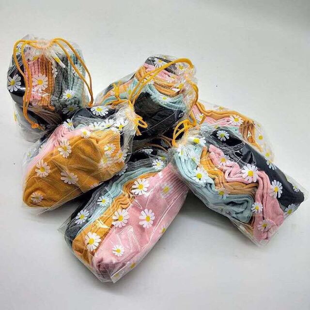 (SALE) Sét 10 đôi tất cúc họa mi