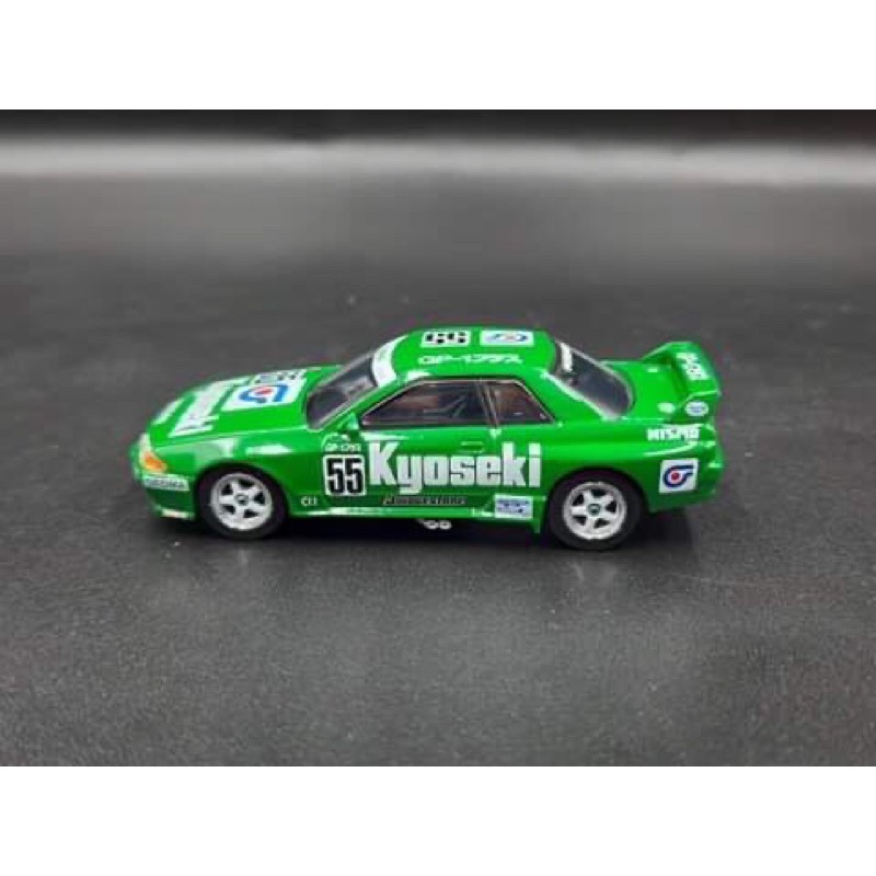 Xe Mô Hình Nissan Skyline GT-R (R32) GR.A #55 Kyoseki 1993 Japan Touringcar Championship RHD 1:64 Minigt ( Xanh )