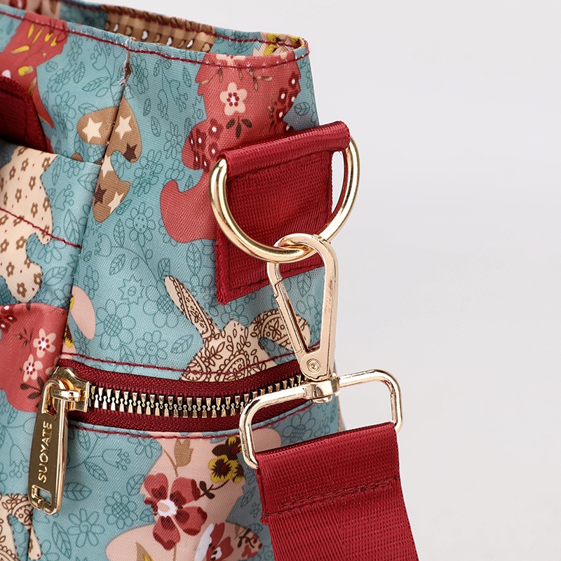 Túi Xách Vải Canvas Cỡ Lớn In Họa Tiết Thời Trang Cho Nữ