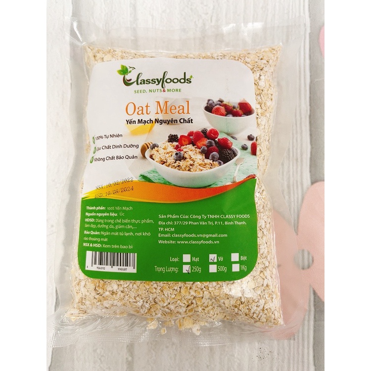 Yến Mạch Vỡ 250gr Classyfoods