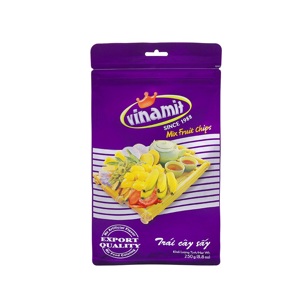 Trái Cây Sấy Vinamit Mix Fruit Chips (Gói 250g)