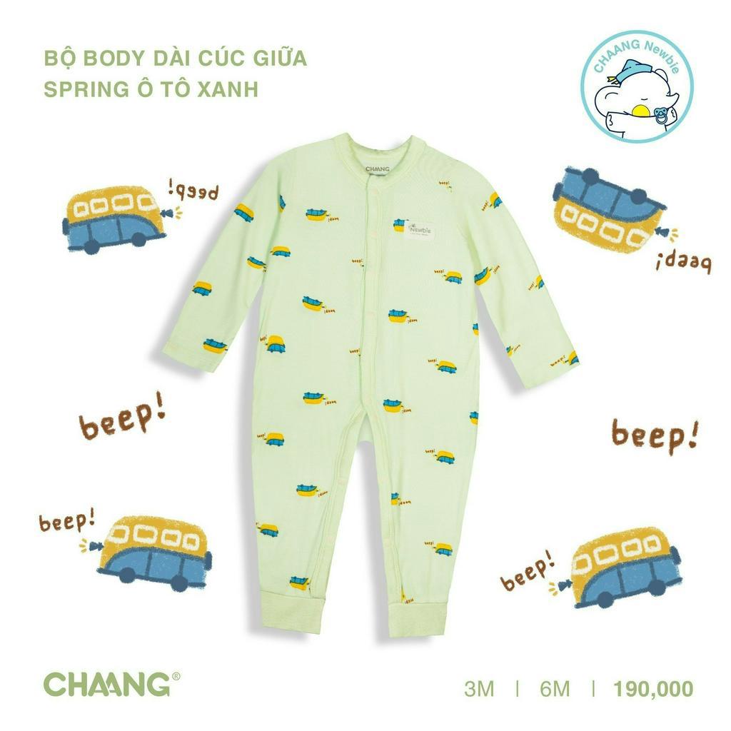 Bộ Body Dài Cúc Giữa Spring CHAANG SS23D3