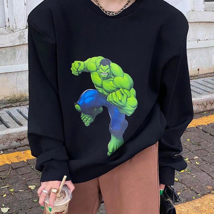 Áo Sweater Hulk A2255 Chất Dày Dặn Trẻ Trung Phù Hợp Mặc Couple