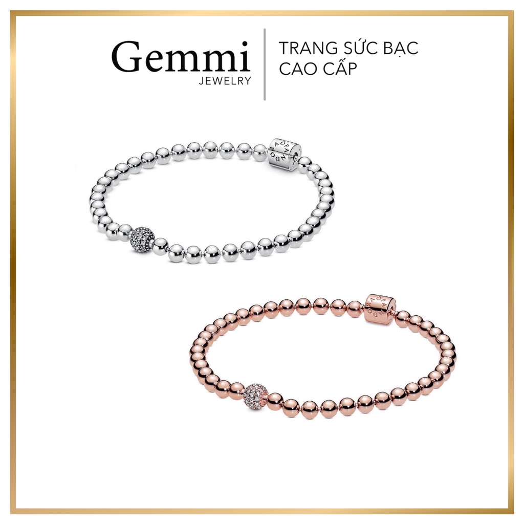 Vòng BẠC cao cấp Gemmi - Vòng tay Pan Bi Bạc Thái S925