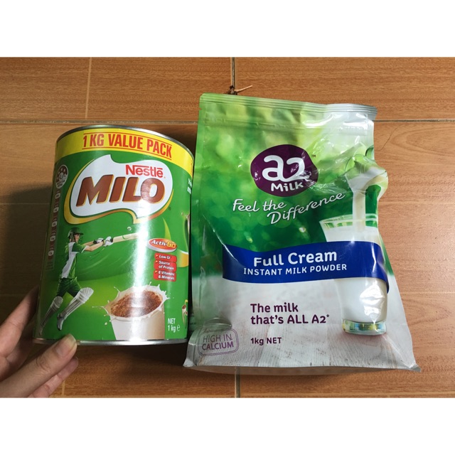 Combo Sữa Milo Úc và Sữa A2