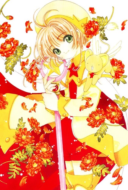 Poster anime sakura a4 nhiều mẫu coa đề can bóc dán
