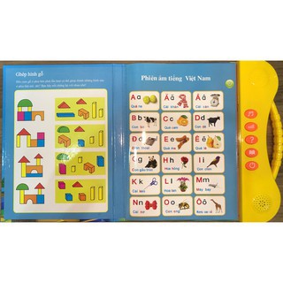 [Phiên Bản 2021 ] Đồ chơi giáo dục,Sách Nói Điện Tử Song Ngữ Anh- Việt Giúp Thông Minh Học Tốt Tiếng  Anh