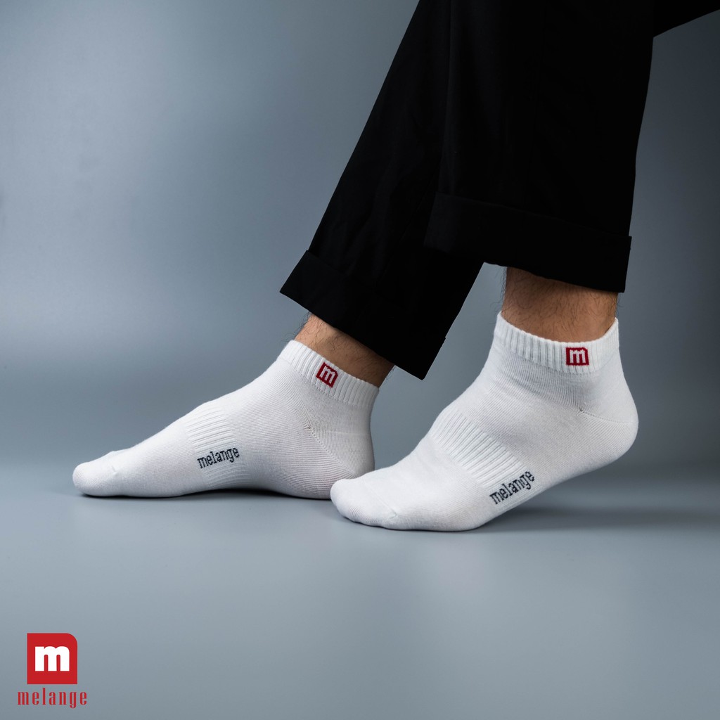 Tất Nam Trơn Cổ Trung Melange - ME.01.03