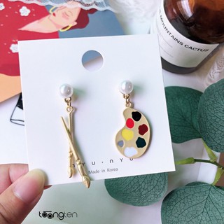 Bông tai Bảng Vẽ Họa Sĩ xinh xắn | Khuyên tai nữ trang sức thời trang
