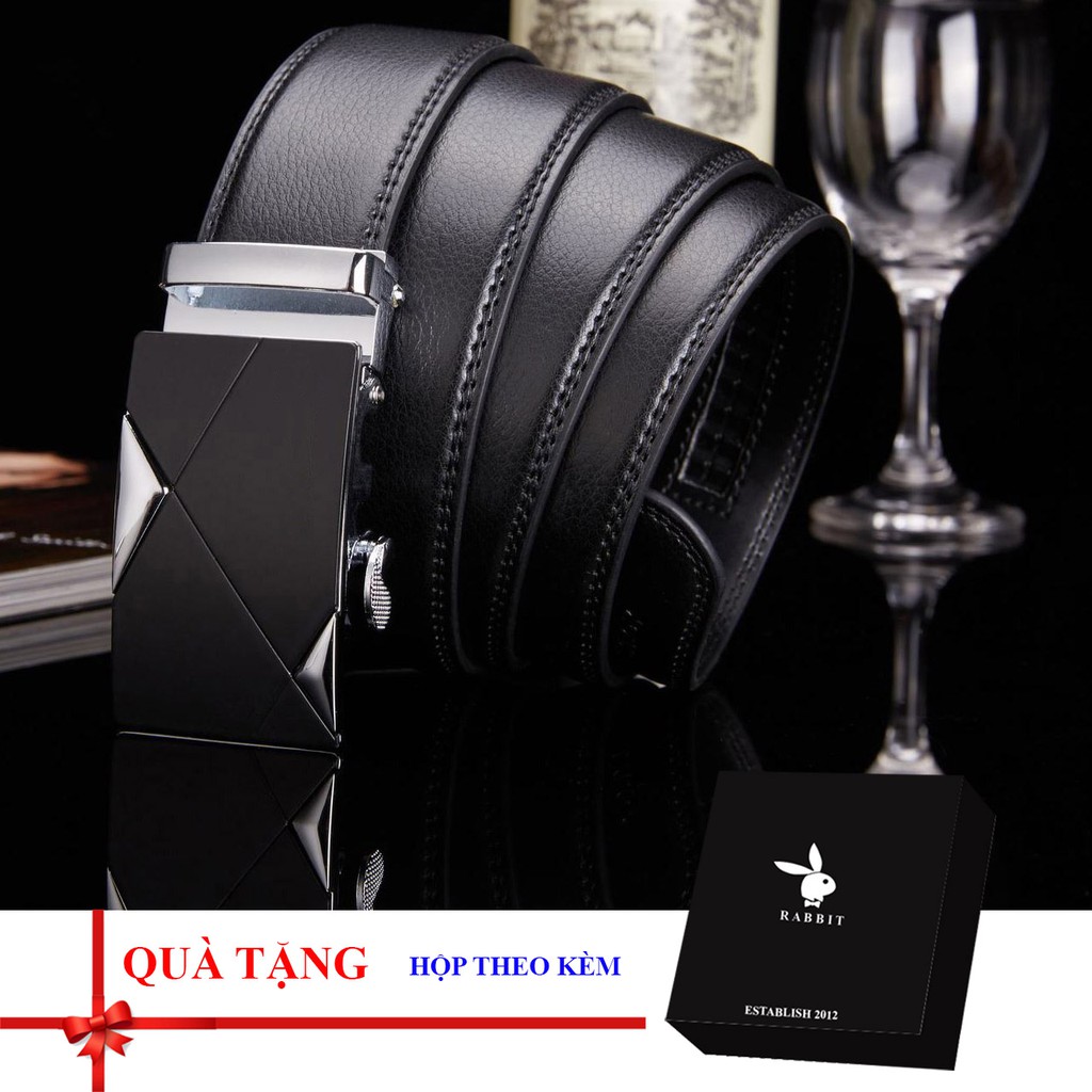 Thắt lưng/ dây nịt nam khóa tự động có hộp đựng hãng theo kè