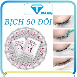 Miếng dán Pas mi dưới bịch 50 miếng , gel pas dụng cụ dán mi dưới khi nối mi