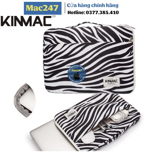 (Chính Hãng)Túi chống sốc Laptop KINMAC mẫu Ngựa vằn 12inch, 13.3inch, 14inch, 15.6inch bảo vệ máy cực tốt