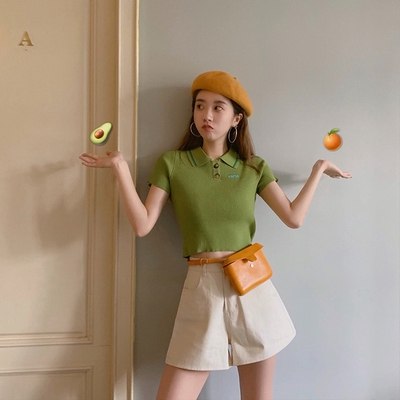 Áo thun có cổ thời trang Hàn Quốc cho nữ | BigBuy360 - bigbuy360.vn