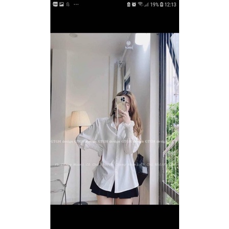 Áo Sơ Mi Tay Phồng Chun Tay Cực Đẹp, Áo Sơ Mi Nữ Bánh Bèo