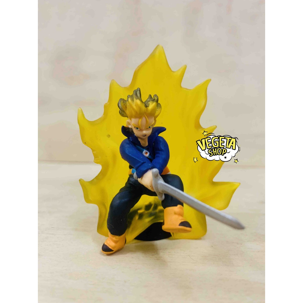 Mô hình Dragon Ball - Set Mô hình Trunks 2 phiên bản Bandai 2003 A &amp; B - Chính hãng Bandai - Cao 7,5cm