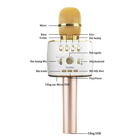 [HÀNG TỐT] Mic karaoke M8 Chính Hãng - Mic karaoke M8 Chính Hãng