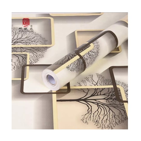 Decal giấy dán tường ô vuông cây xanh khổ rộng 0.45m (nhiều màu)