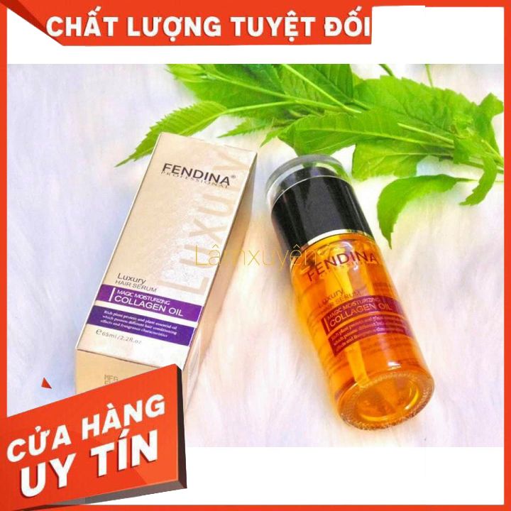 Tinh dầu dưỡng tóc FENDINA 65ml FREESHIP  cải thiện khô sơ bảo vệ tóc khỏe nuôi dưỡng, phục hồi tóc cấp độ ẩm ,óng ả🤗🤗