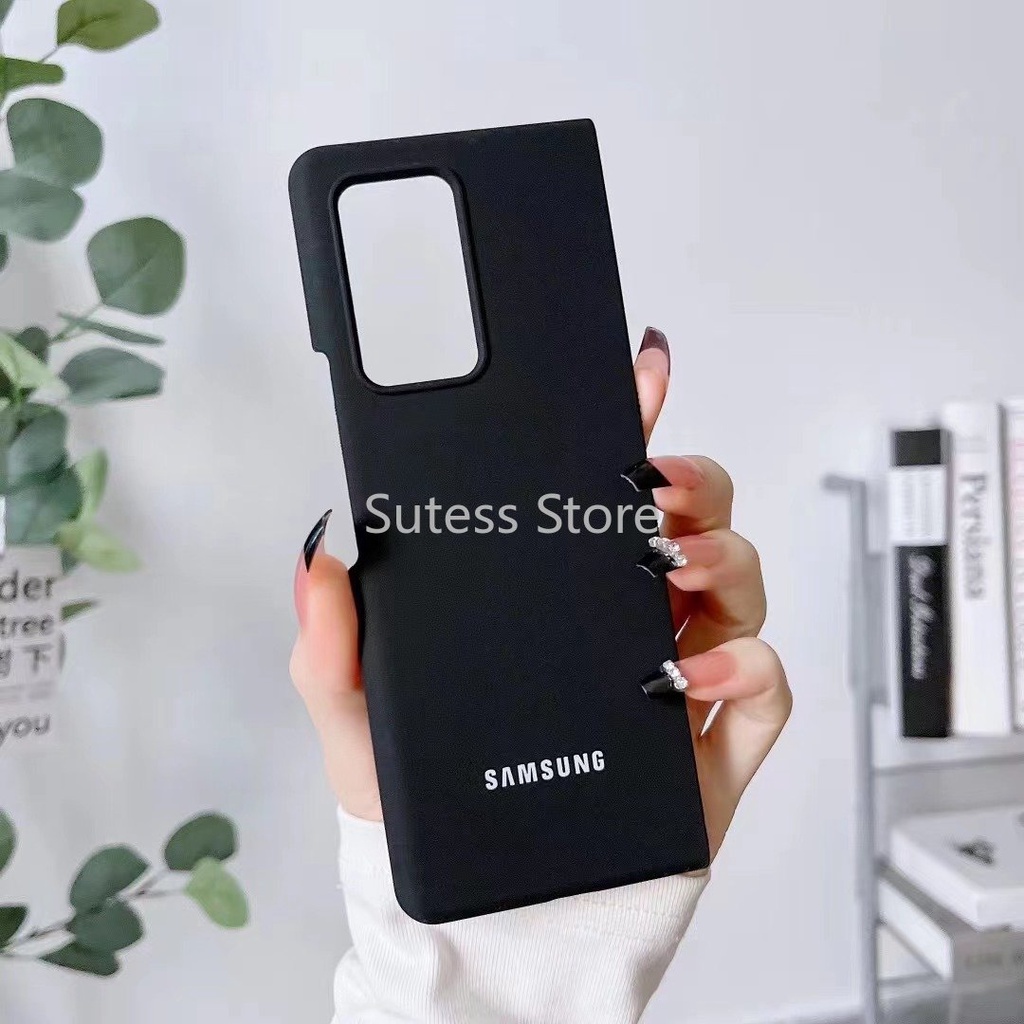 Ốp Điện Thoại Silicon Dẻo Phối Vải Flannel Bảo Vệ Cho Samsung Galaxy Z Fold 4 3 2 4G 5G