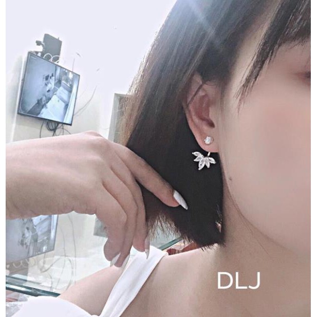 Bông tai nữ bạc ta mẫu chùm nổi bật xinh xắn ms40/ Trang sức bạc JQN