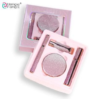 [CHÍNH HÃNG 100%] Set Trang Điểm 4 Món Hengfang Kim Tuyến Gồm Phấn Nước - Bút Kẻ Mắt - Mascara - Son Thỏi Tiện Lợi