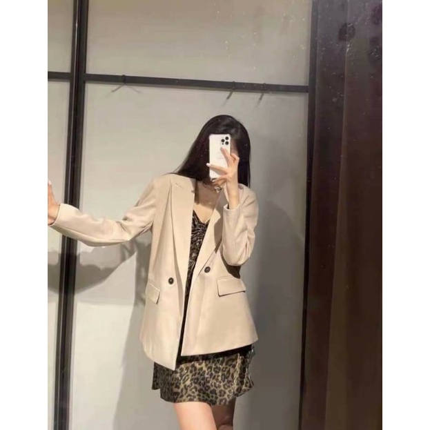 ⚡Bán Sỉ ⚡ Áo blazer, vest zara nữ dài tay 2 lớp đứng form hàng đẹp cao cấp ảnh thật khách mặc / có sẵn