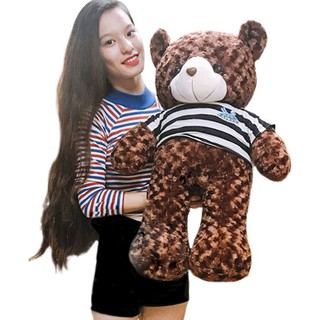 Gấu bông Teddy Cao Cấp khổ vải 80cm Cao 60cm màu Nâu hàng VNXK