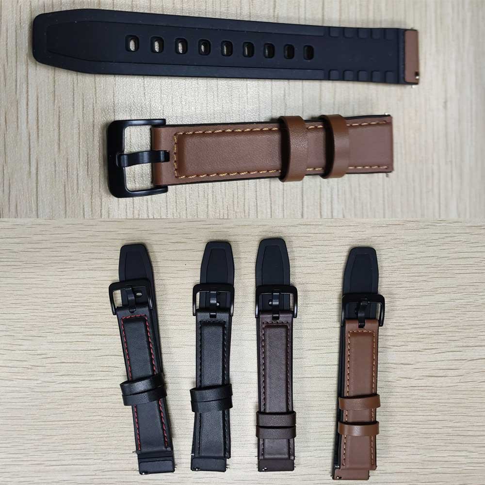 Dây Đeo Bằng Da Thật 20mm Cho Huami Amazfit Gts / Bip Lite / Samsung Galaxy Watch Active 2 44mm 40mm / Active1 40mm