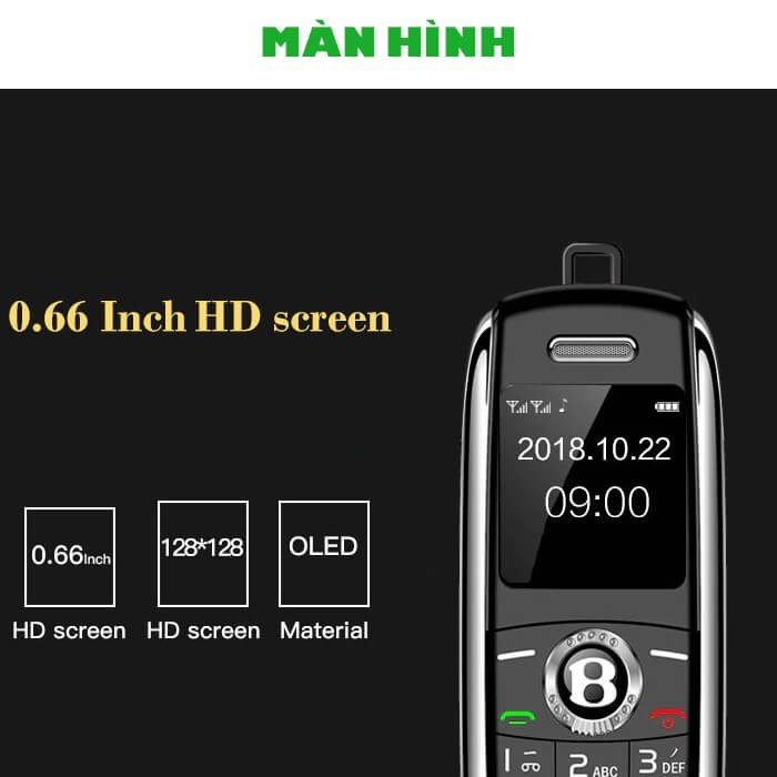 Điện Thoại Mini Bently Bv8 - 2 Sim Thay Đổi Giọng Nói Đẳng Cấp giá rẻ