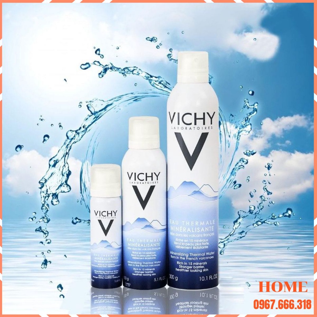 Nước Xịt Khoáng Dưỡng Da Vichy Thermale 150ml, 300ml (dưỡng da, cấp ẩm ,phù hợ với mọi loại da)