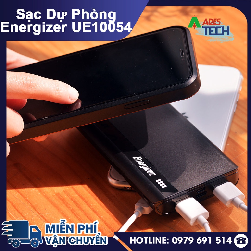 Sạc Dự Phòng Energizer UE10054 10,000mAh | Xạc Đa Thiết Bị | Bảo Hành 24 Tháng