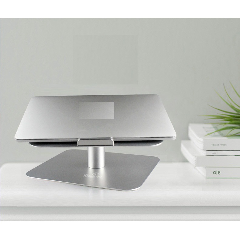 Digimix - Kệ Giá Đỡ Laptop Macbook Nhôm Nhất Trụ Tròn Cao Cấp, Chân Đế Xoay Tròn 360 Độ.