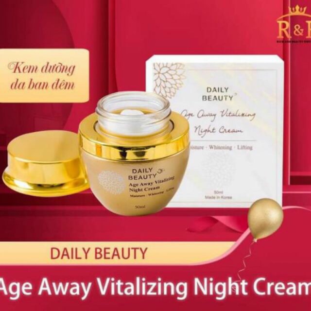 [Mẫu mới] Kem_đêm_Daily beauty Age Away Vitalizing Night Cream