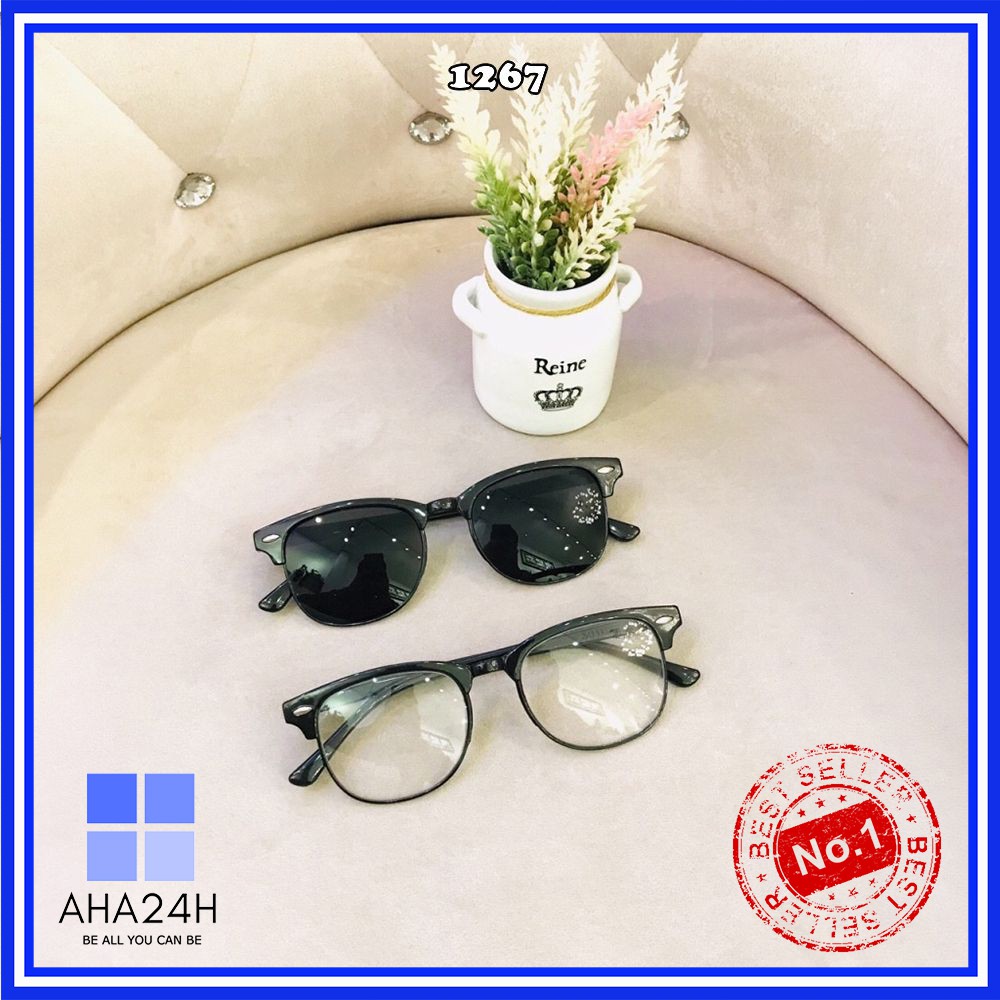 [Mã FARSSTGRE giảm 5K đơn bất kỳ] [Chỉ thanh toán với AirPay] Mắt kính nữ unisex form nửa gọng cao cấp | BigBuy360 - bigbuy360.vn