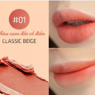 ( HÀNG CÓ SẴN ) SON CARE:NEL ROMANTIC LOVE LIP MAT.TIC (MUA 2 CÂY SON TẶNG 1 HỘP MẶT NẠ NGỦ DƯỠNG MÔI 23G)